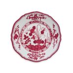 VIDA Faenza 9" Salad Plate Set of 4 White and Red - Image 2