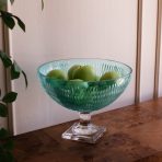 FINAL SALE - GLASS Eclat Centerpiece Pale Blue & Clear - Image 4