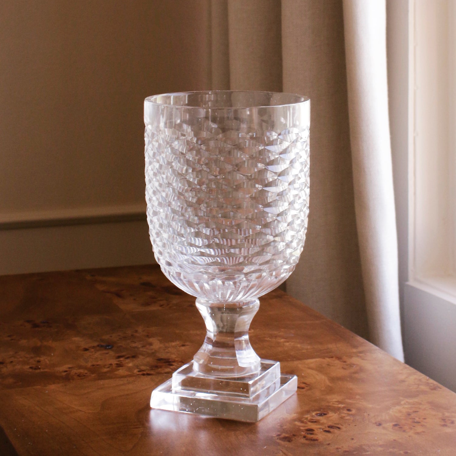 3308 FINAL SALE - GLASS Eclat Small Hurricane Clear - Image 1