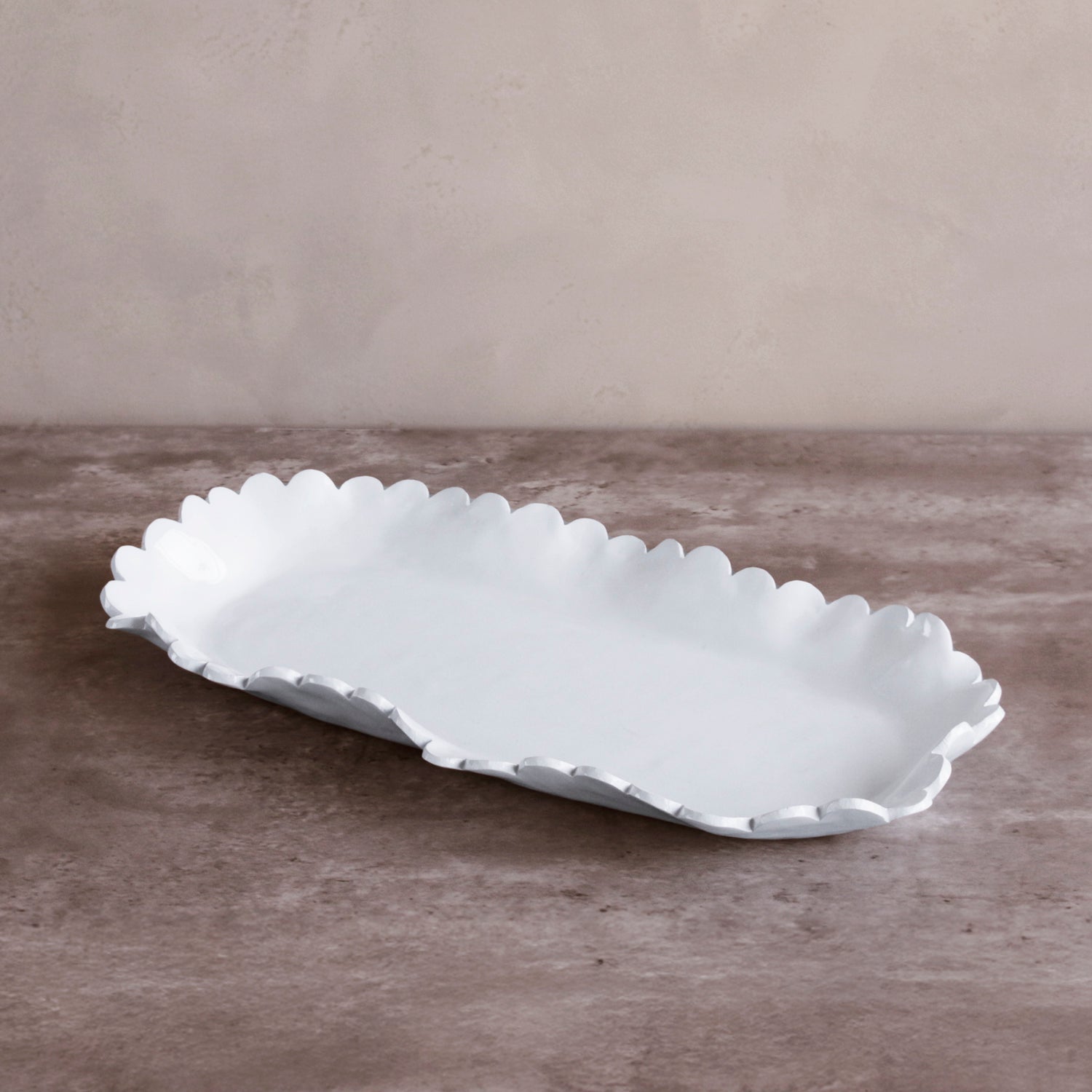 3319_1_1053f3e4-c091-4046-813f-0856f52b472a VIDA Colette Large Oblong Platter (White) - Image 1