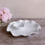 VIDA Colette Round Platter with Mini Dip Bowl (White) - Image 3