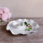 VIDA Colette Round Platter with Mini Dip Bowl (White) - Image 5