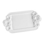 VIDA Bloom Medium Hibiscus Tray (White)