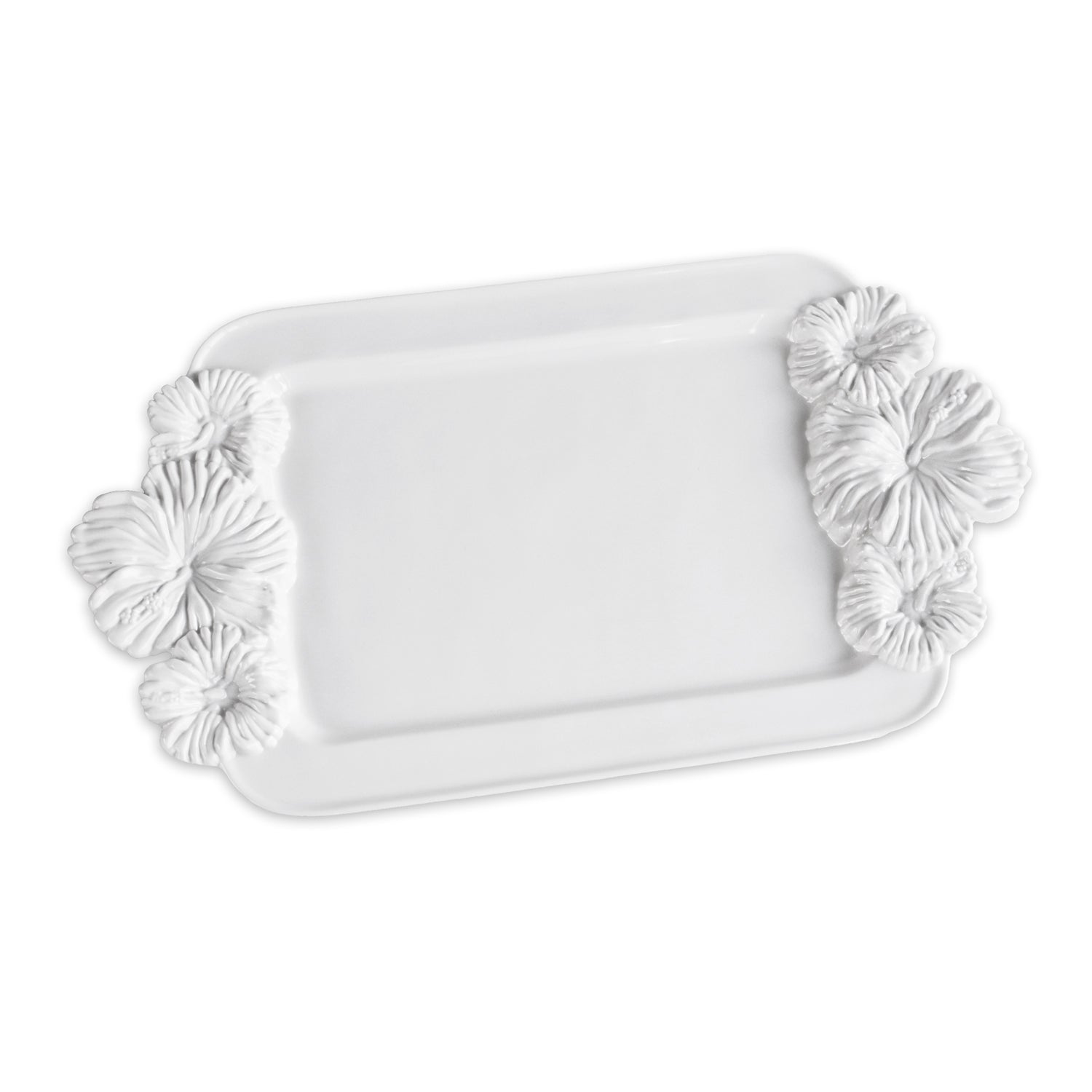 3327_2_f76450fb-1f33-4500-a0fe-221304a8d897 VIDA Bloom Medium Hibiscus Tray (White) - Image 1