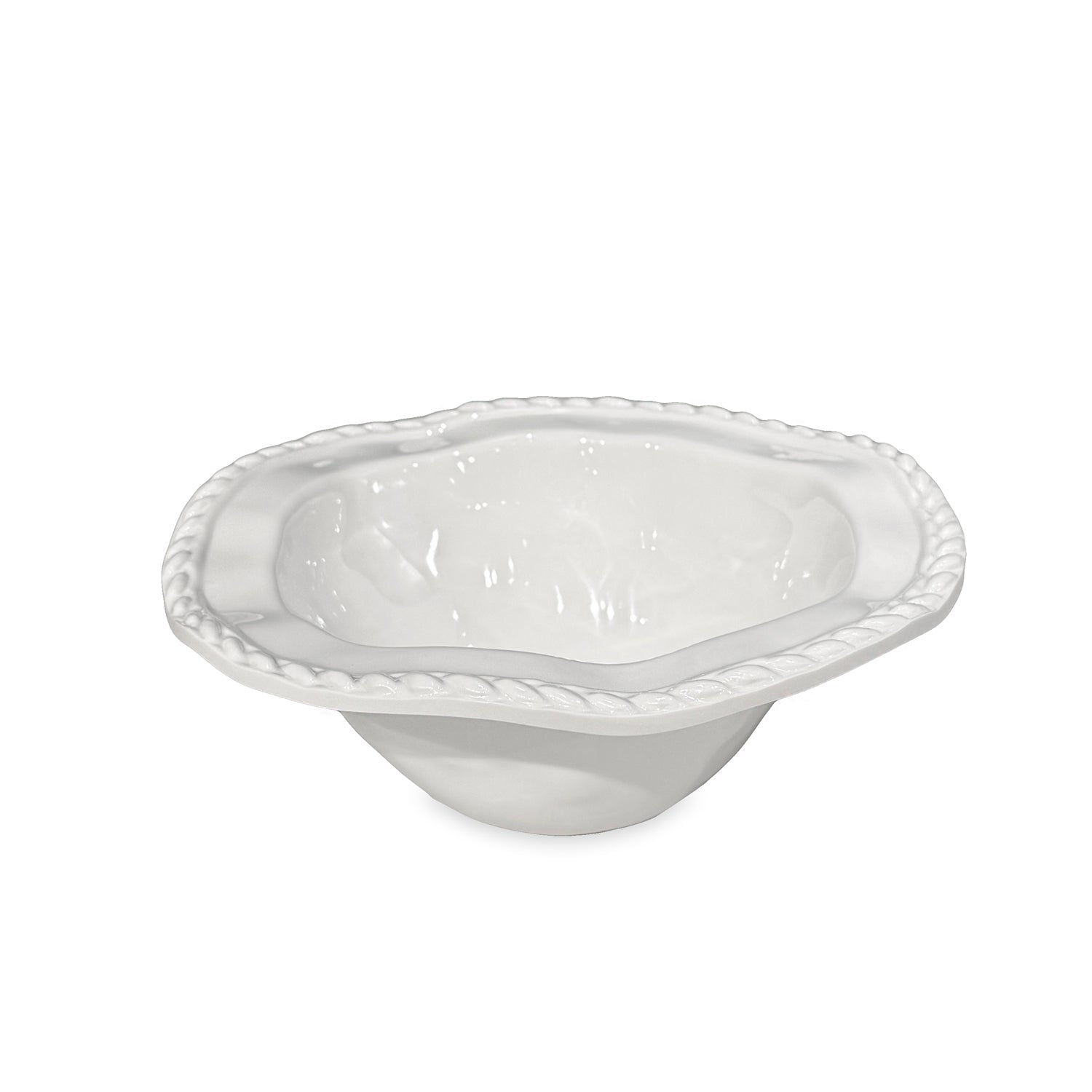3332_2_afcc2e50-058c-4ec7-82f7-58306a0adf82 VIDA Ocean Nautical Rope Small Bowl (White) - Image 1