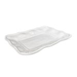 VIDA Ocean Nautical Rope Rectangular Platter (White)