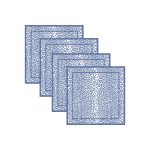 LINENS Leopard Napkins 20 x 20 Set of 4 (Blue and White)