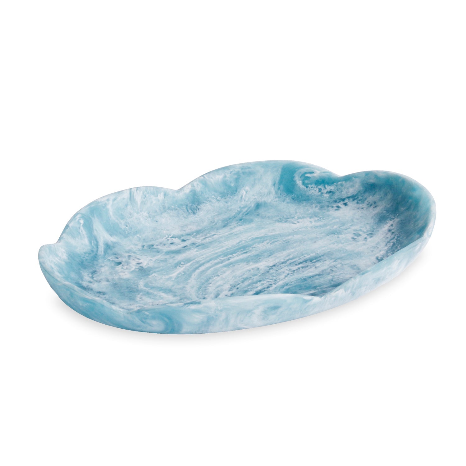 3356_2_84b2d7ff-0e27-4c2e-a31b-0ffabf5abe34 RESIN Amelia Large Oval Platter (Aqua) - Image 1