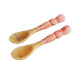 RESIN Amelia Salad Servers (Peach)