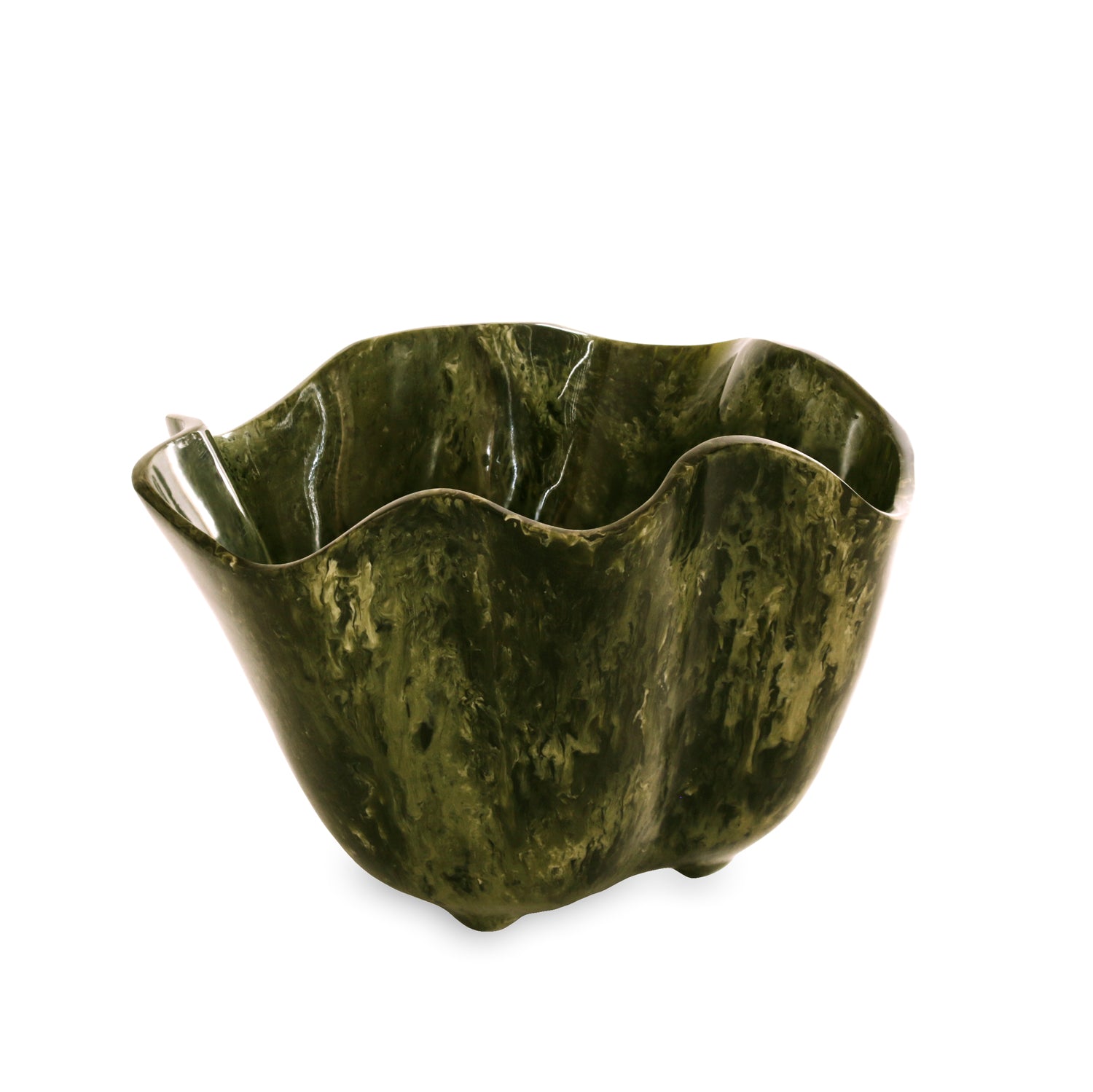 3372_2_223c357e-fe65-49b7-9d7c-d076911dac5a RESIN Malachite Ice Bucket (Green) - Image 1