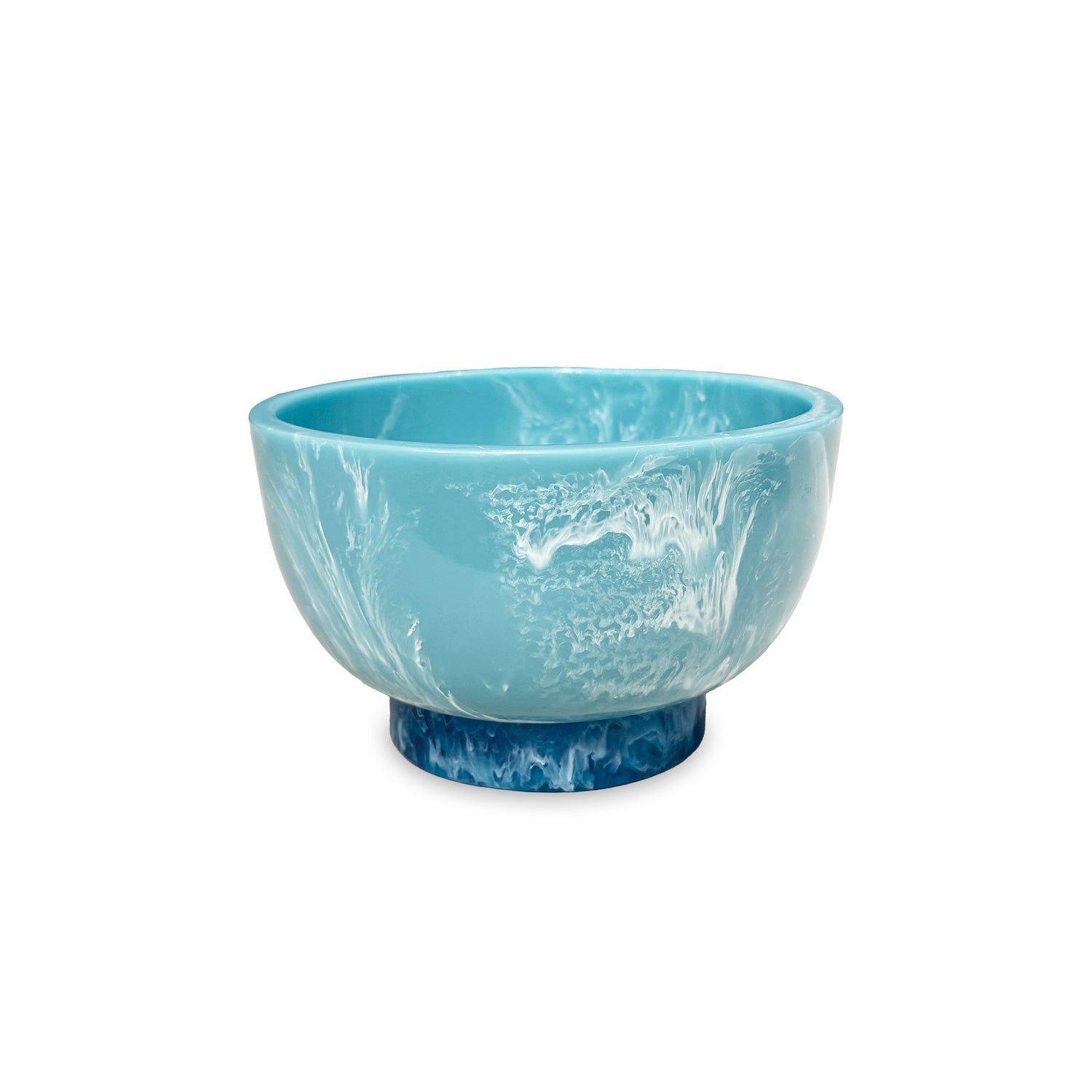 3380_2_278f2a4a-b190-44bf-83cd-af96cc6ed669 RESIN Rio Small Bowl with Base (Turquoise and Blue) - Image 1