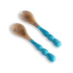 RESIN Rio Bubble Salad Servers  (Turquoise)