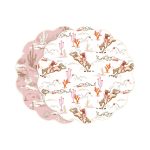 VIDA Cowgirl and Cactus Reversible Placemats Set of 4 (Pink and White)