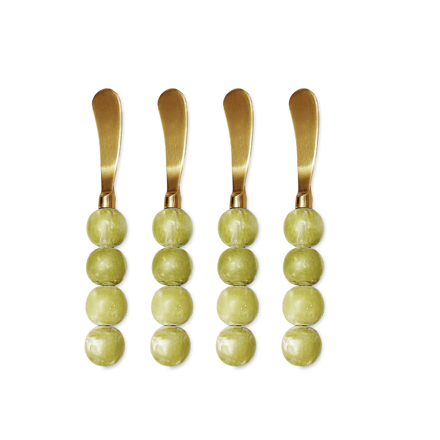 3405_2_e51aa7cf-17be-43dd-bf27-90aa8075ec0f RESIN Sorbet Spreaders Set of 4 (Matcha) - Image 1
