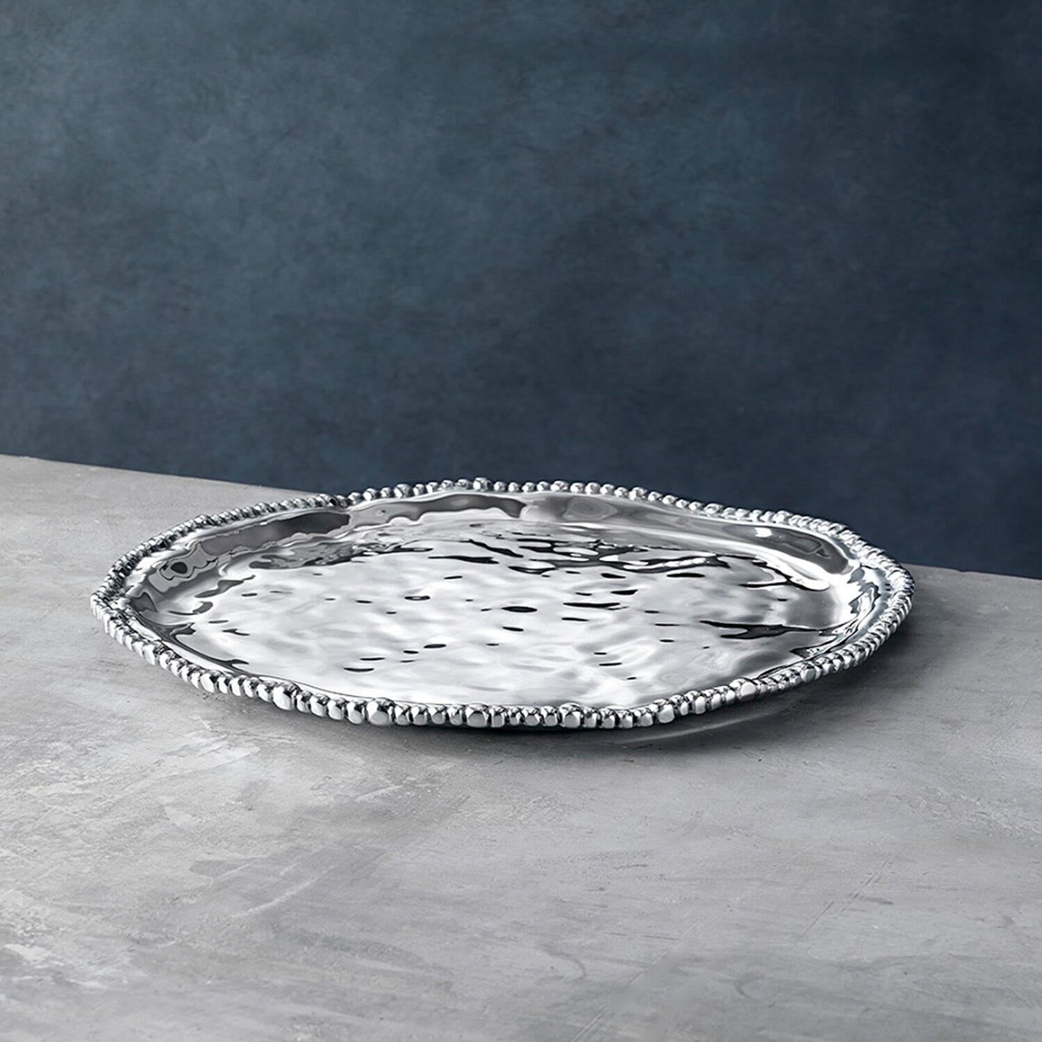 6232 ORGANIC PEARL Nova Round Platter - Image 1
