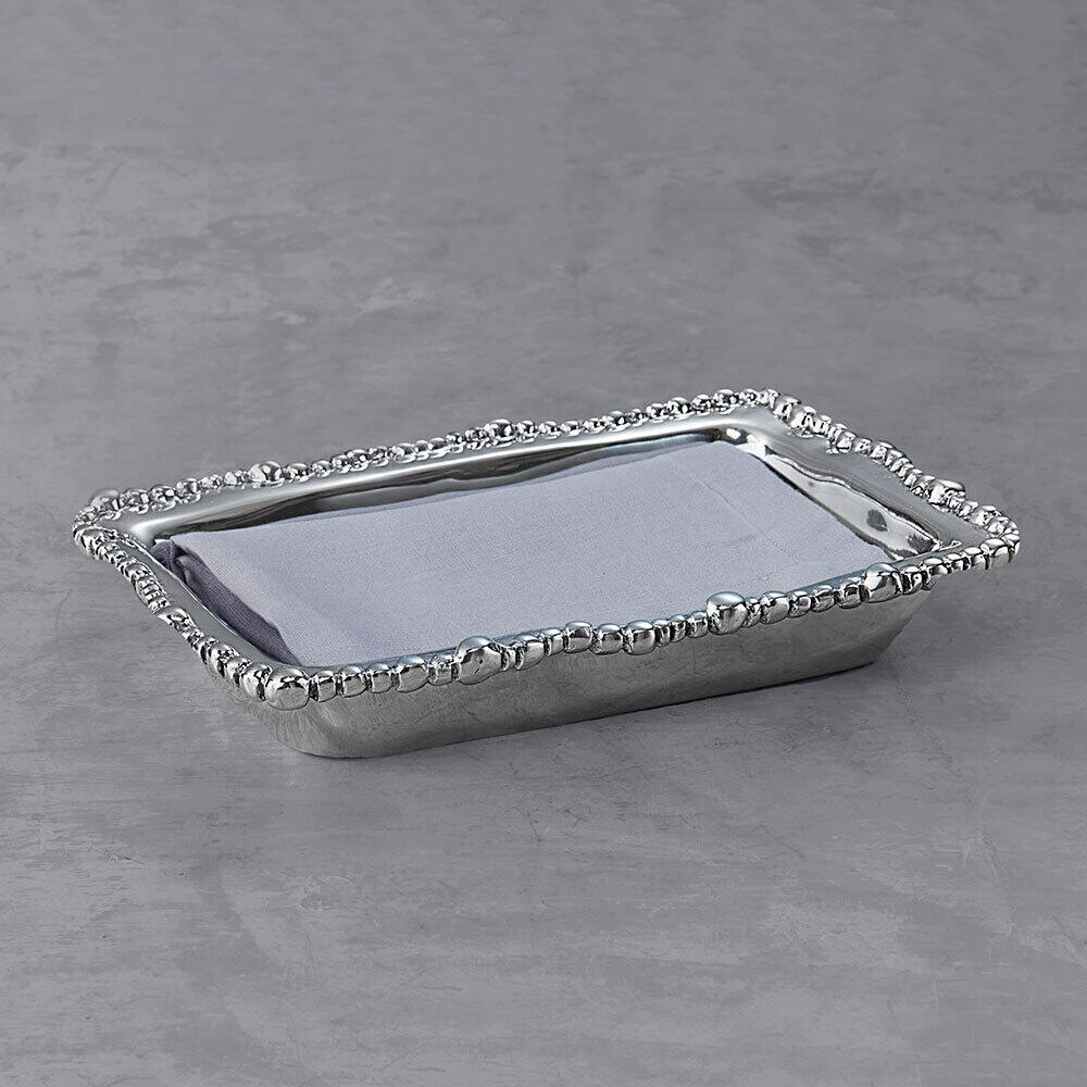 6448_2 GIFTABLES Organic Pearl Guest Towel Holder - Image 1
