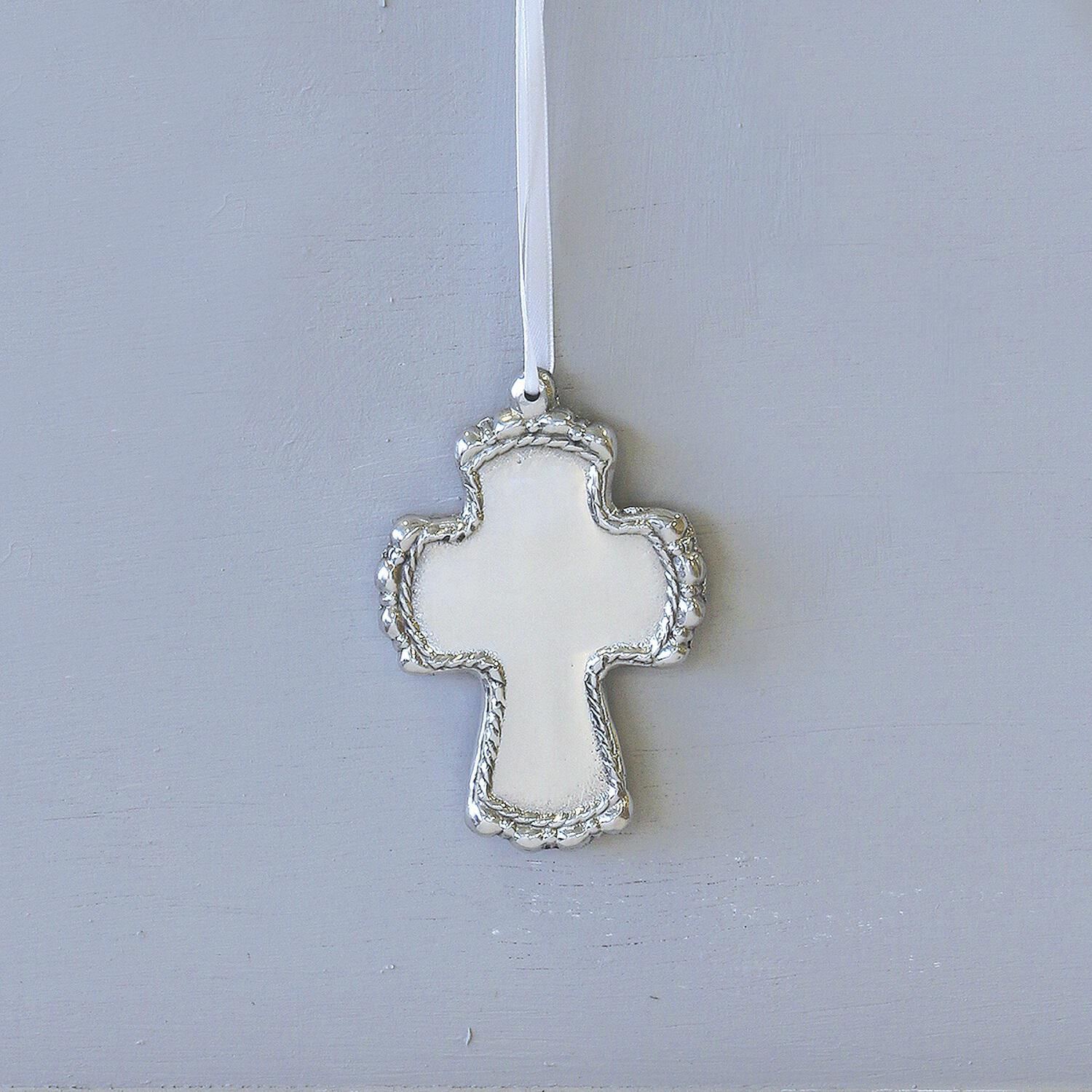 6800 BABY Cord Cross Ornament - Image 1