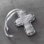 BABY Organic Pearl Cross Ornament