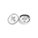 BABY Peek-A-Boo Cross Oval Keepsake Box - Image 2