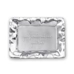 GIFTABLES Vento Rectangular Engraved Tray "good friends, good wine, good times" - Image 2