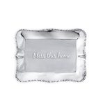 GIFTABLES Pearl Denisse Rectangular Engraved Tray "Bless this home" - Image 2