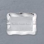 GIFTABLES Pearl Denisse Rectangular Engraved Tray "Thankful, Grateful, Blessed"