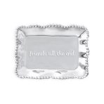 GIFTABLES Organic Pearl Rectangular Engraved Tray - Friends till the end