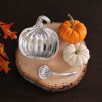 GIFTABLES Holiday Pumpkin Bowl with Spoon - Image 4