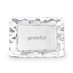 GIFTABLES Vento Rectangular Engraved Tray ("grateful") - Image 2