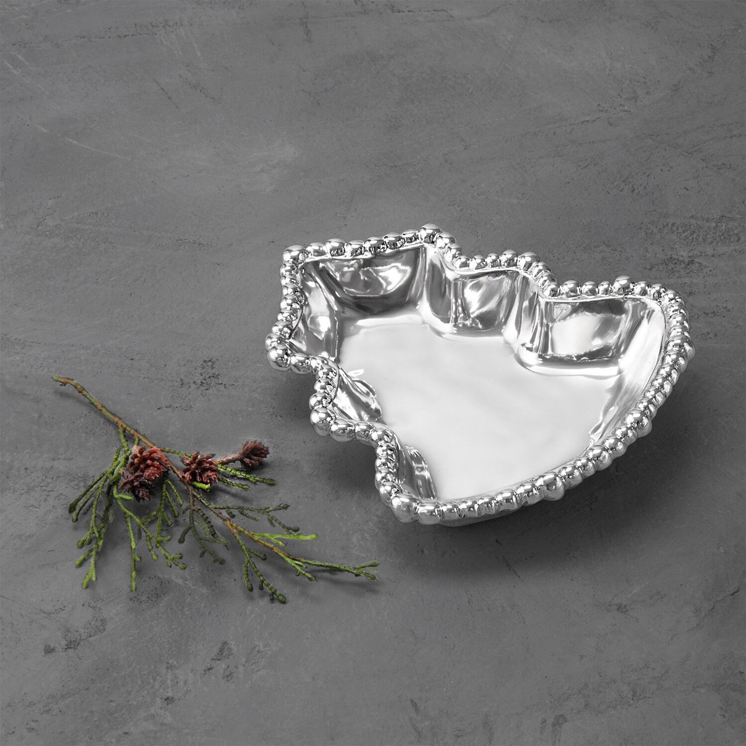 7422_2 GIFTABLES Holiday Christmas Tree Mini Platter - Image 1
