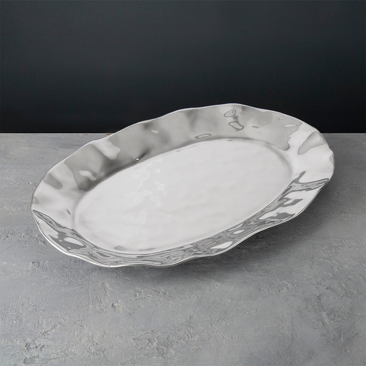 7444 SOHO Brooklyn Large Oval Platter - Image 1