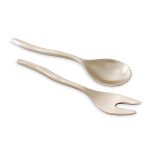 FINAL SALE - SIERRA MODERN Maia Salad Servers (Gold) - Image 2