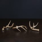 WESTERN Sierra Modern Antler Candlestick Gold Set of 3 (Gold) - Image 2