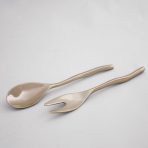 SIERRA MODERN Maia Small Salad Servers (Shiny Gold) - Image 2