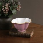 FINAL SALE - ENCANTO Devon Small Bowl (Pink and White)