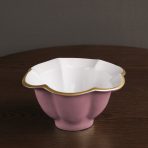 FINAL SALE - ENCANTO Devon Small Bowl (Pink and White) - Image 3