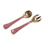 FINAL SALE - ENCANTO Soho Salad Servers (Pink) - Image 2