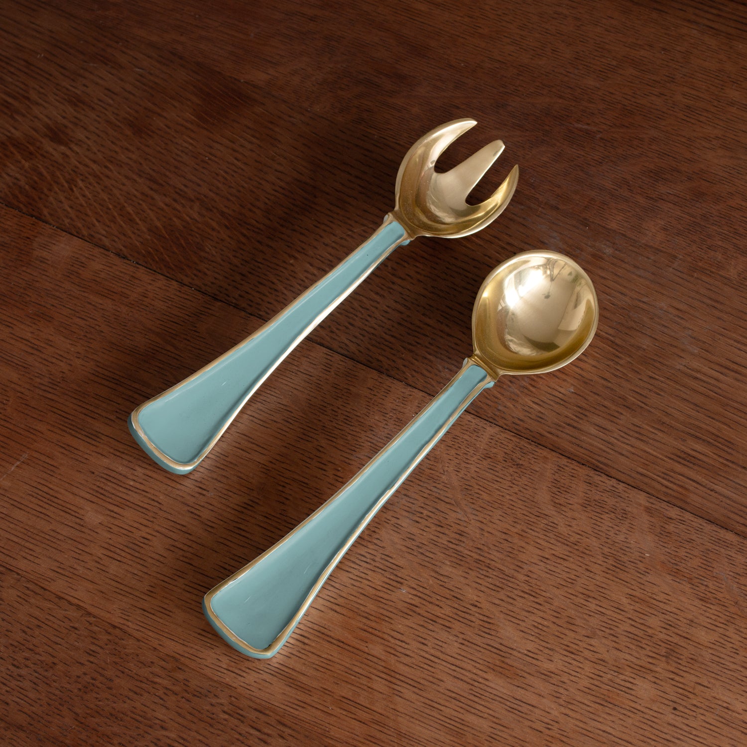 8484_75836a67-b21d-441f-896f-26f0027e2929 ENCANTO Soho Salad Servers (Turquoise) - Image 1