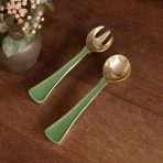 ENCANTO Soho Salad Servers Leaf Green - Image 3