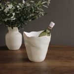 ENCANTO Soho Large Ice Bucket (Cream and White)