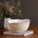 ENCANTO Osaka Large Bowl (Cream and White)