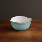ENCANTO Osaka Large Bowl (Turquoise and White) - Image 3