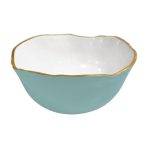 ENCANTO Osaka Large Bowl (Turquoise and White) - Image 2