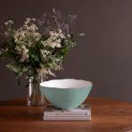 FINAL SALE - ENCANTO Demeter Large Bowl (Turquoise and White) - Image 3