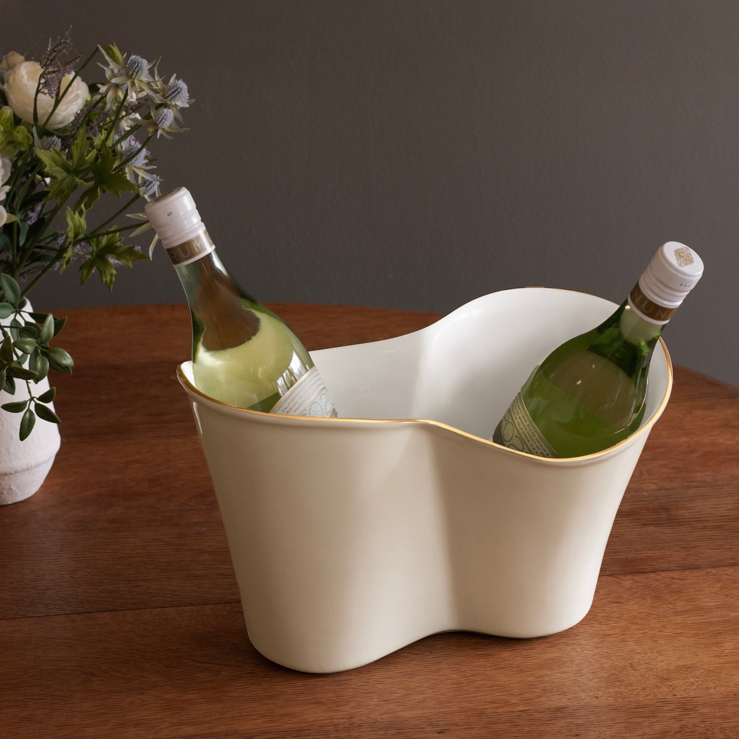 8625_2_073db752-59e4-4333-b529-5668900f2dfa ENCANTO Double Ice Bucket (Cream and White) - Image 1