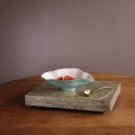 ENCANTO Claire Small Oval Bowl with Spoon (Turquoise, White and Gold) - Image 4
