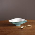 ENCANTO Claire Small Oval Bowl with Spoon (Turquoise, White and Gold) - Image 3