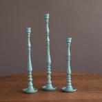 FINAL SALE - ENCANTO Crosby Large Candlestick Holder (Turquoise) - Image 4