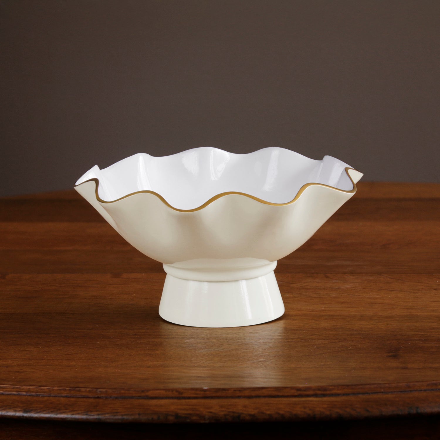 8704_b0684762-5374-47ba-b866-7abd94856da0 ENCANTO Carola Small Pedestal (Cream and White) - Image 1