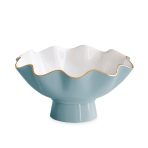 ENCANTO Carola Small Pedestal (Turquoise and White) - Image 2